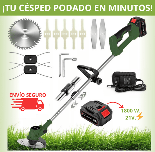 Cortadora Césped Desbrozadora 3 en 1 Inalámbrica